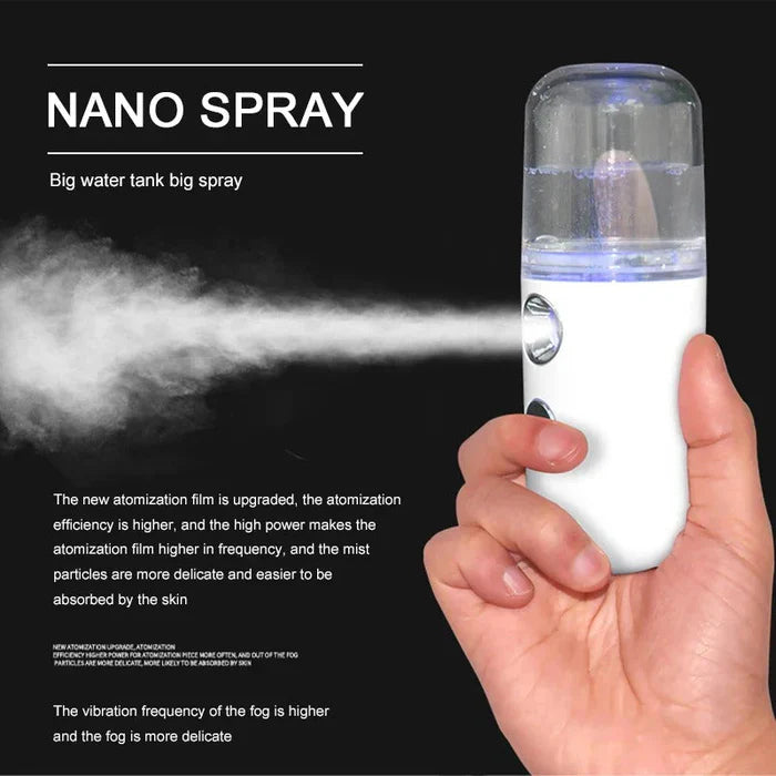 Mini Nano Face Steamer Or Sprayer Rechargeable  (random Color)